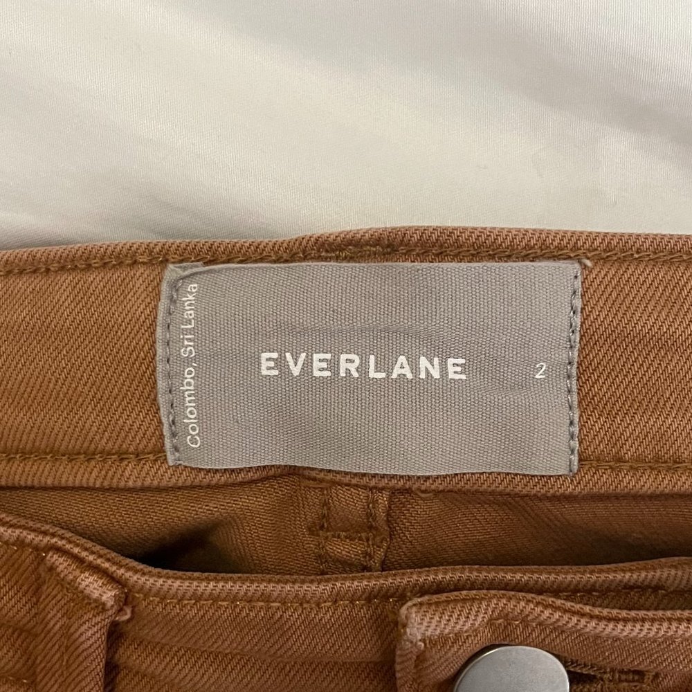 Everlane The Slim-Leg Crop in Tawny Brown, Size 2 - Picture 6 of 9